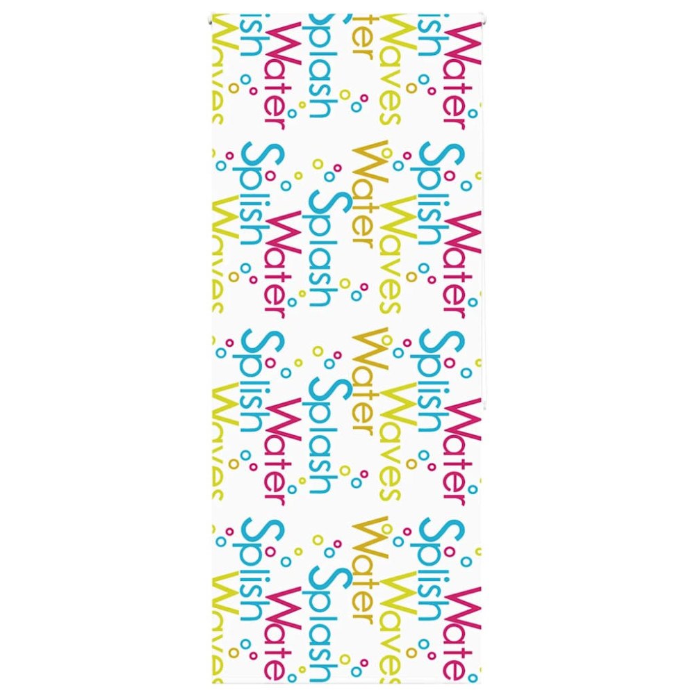 vidaXL Rullgardin för dusch 110x240 cm tyg bredd 106 cm