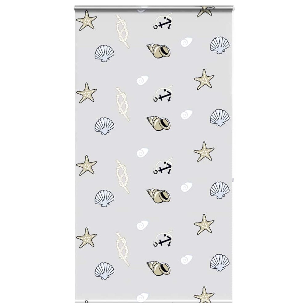 vidaXL Duschrullgardin med kassett 130x240 cm tyg bredd 126 cm
