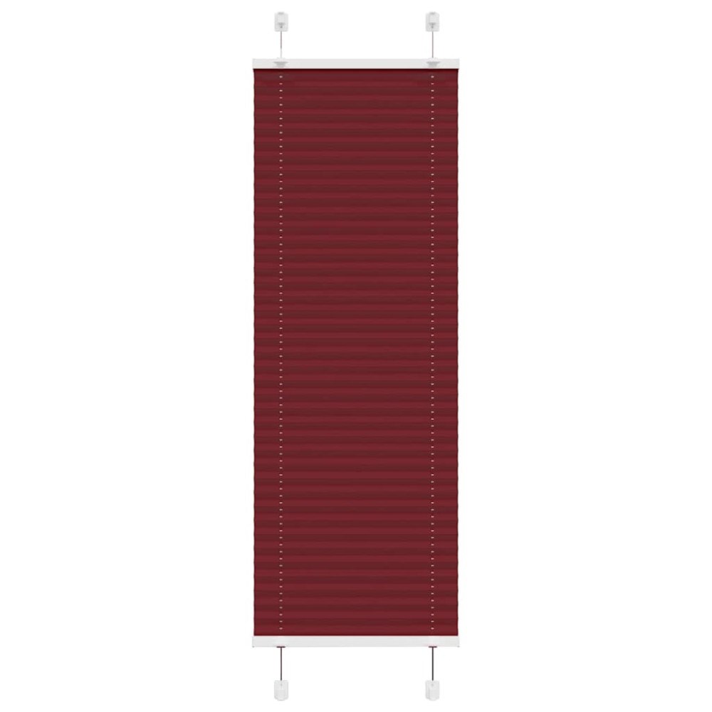 vidaXL Plisserad persienn Bordeaux röd 50x100 cm tyg bredd 49,4cm