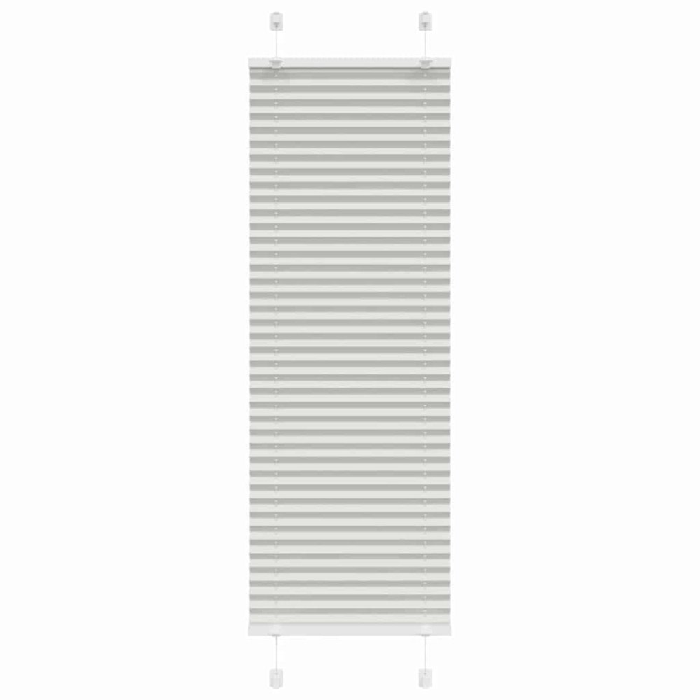 vidaXL Plisserad persienn ljusgrå 40x150 cm tyg bredd 39,4cm polyester