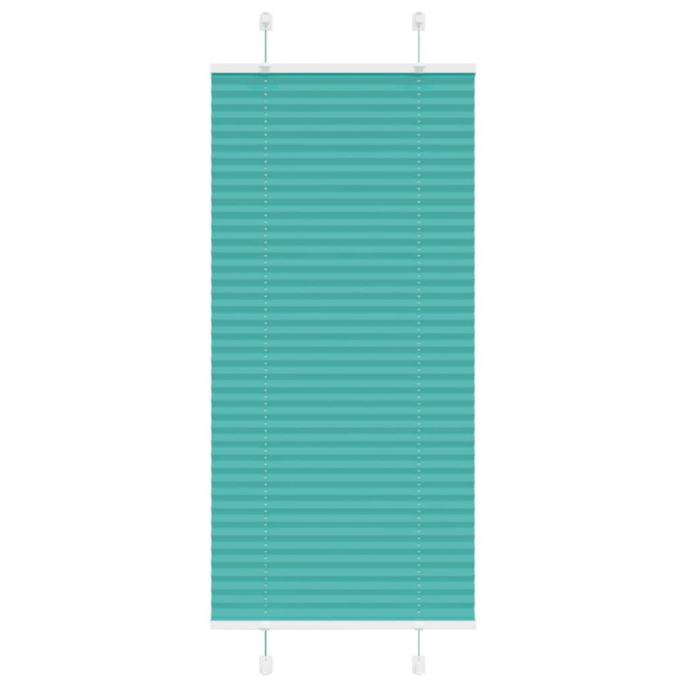 vidaXL Plisserad persienn bensingrön 55x100cm tyg bredd 54,4cm