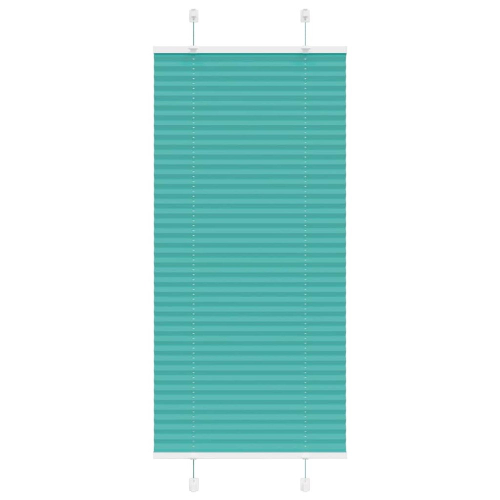 vidaXL Plisserad persienn bensingrön 60x100cm tyg bredd 59,4cm