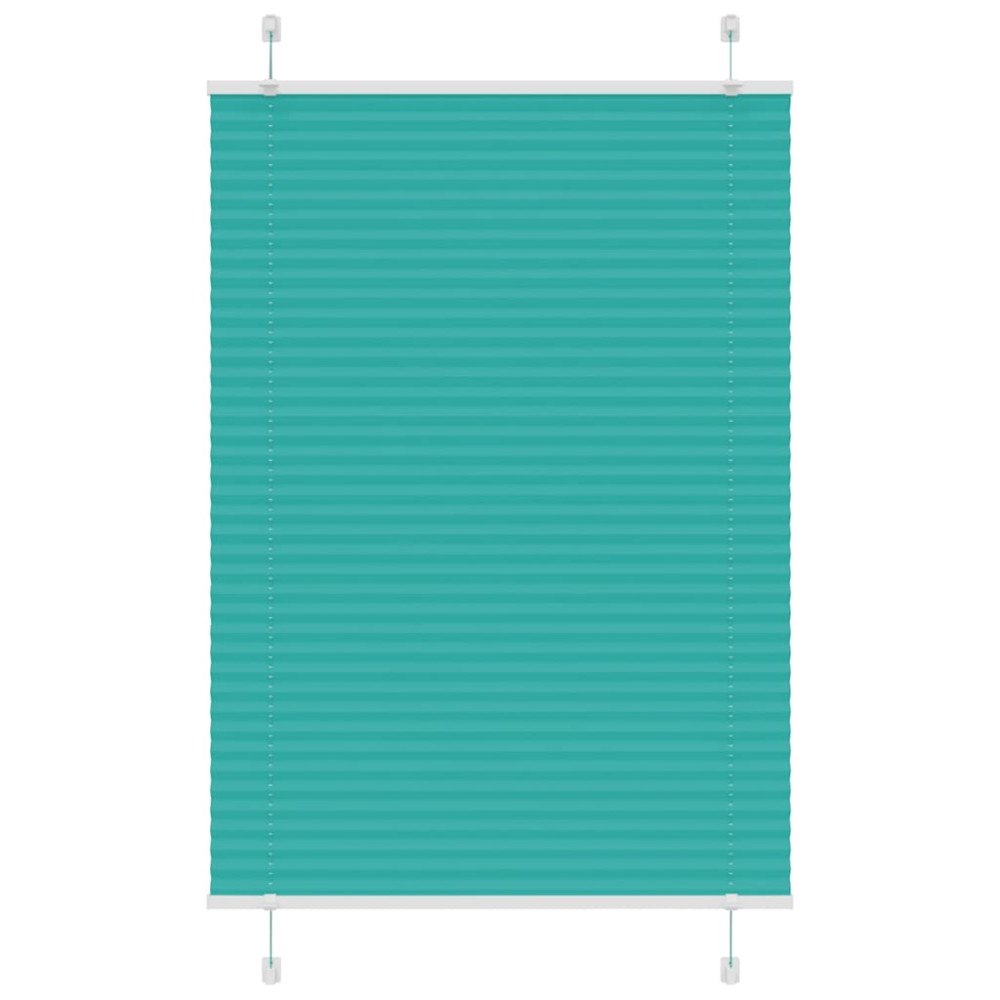 vidaXL Plisserad persienn bensingrön 90x100 cm tyg bredd 89,4cm