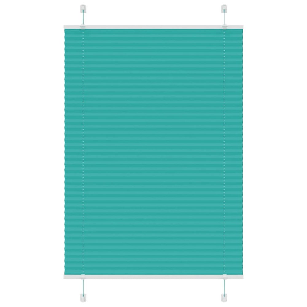 vidaXL Plisserad persienn bensingrön 95x100 cm tyg bredd 94,4cm