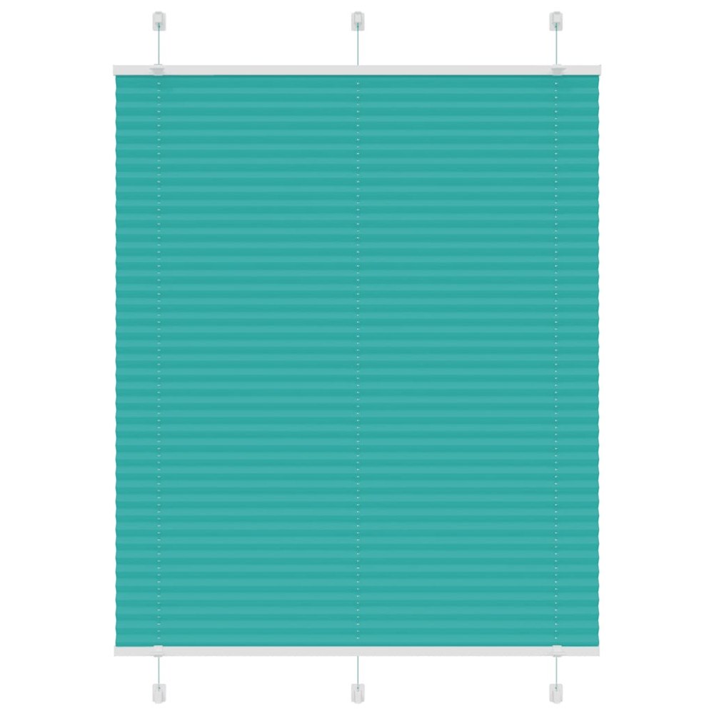 vidaXL Plisserad persienn bensingrön 110x100 cm tyg bredd 109,4cm