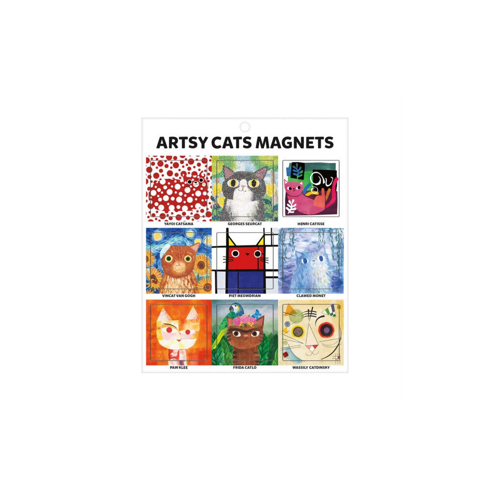 Galison Artsy Cats Magnets