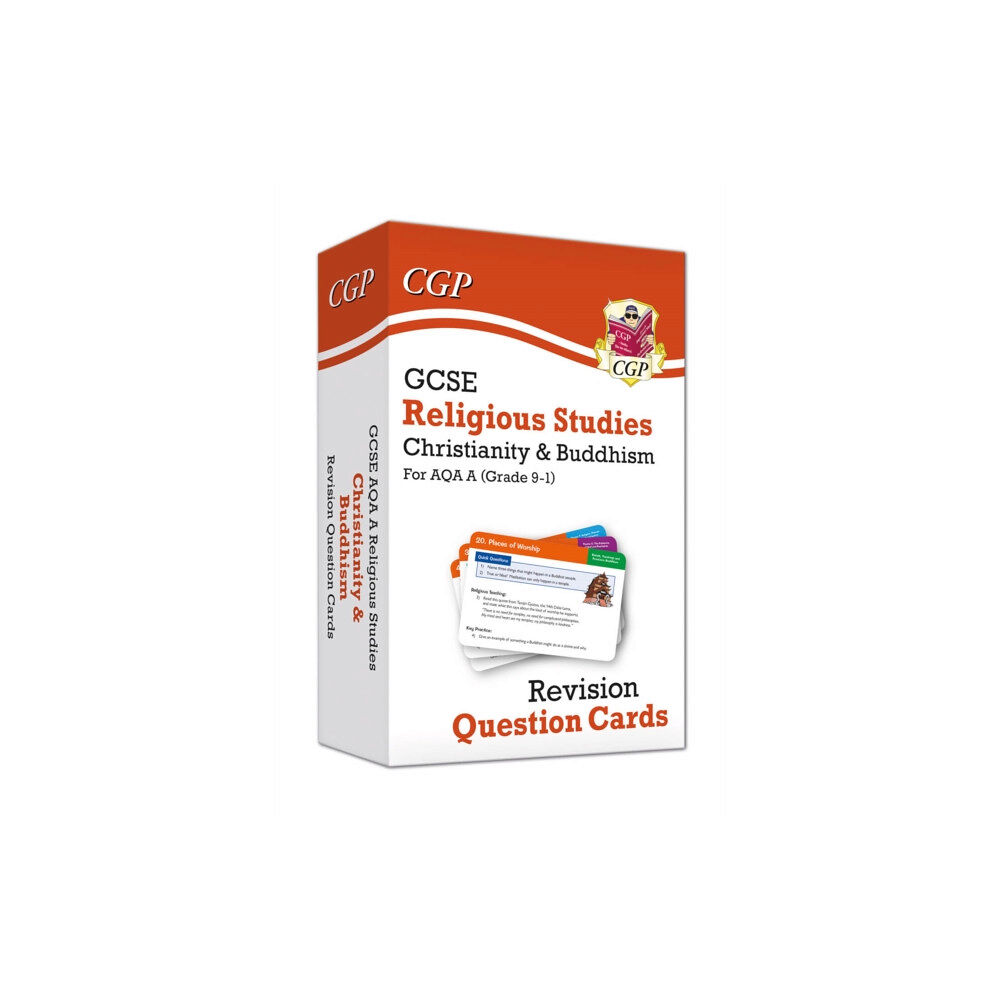 Coordination Group Publications Ltd (CGP) GCSE AQA A Religious Studies: Christianity & Buddhism Revision Question Cards (inbunden, eng)