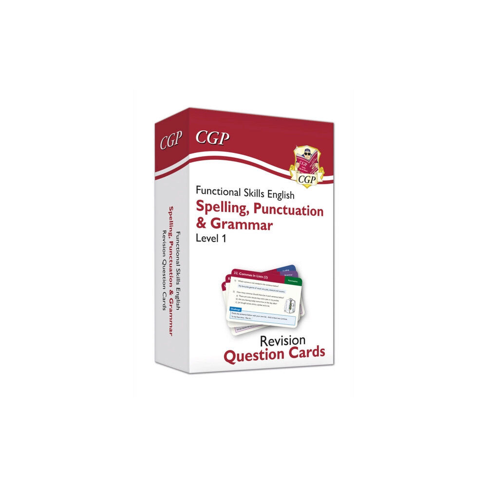 Coordination Group Publications Ltd (CGP) Functional Skills English Revision Question Cards: Spelling, Punctuation & Grammar - Level 1 (inbunden, eng)