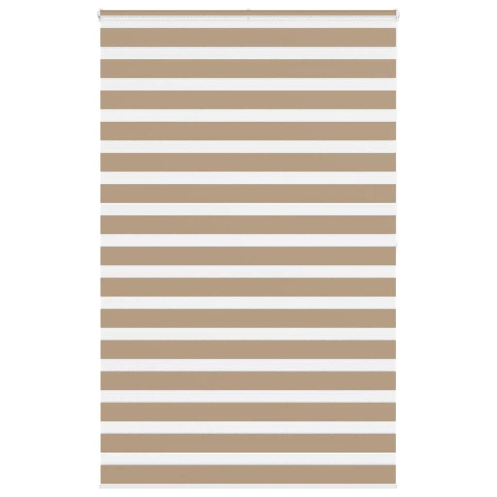 vidaXL Rullgardin zebra 145x200 cm tyg bredd 140,9 cm polyester