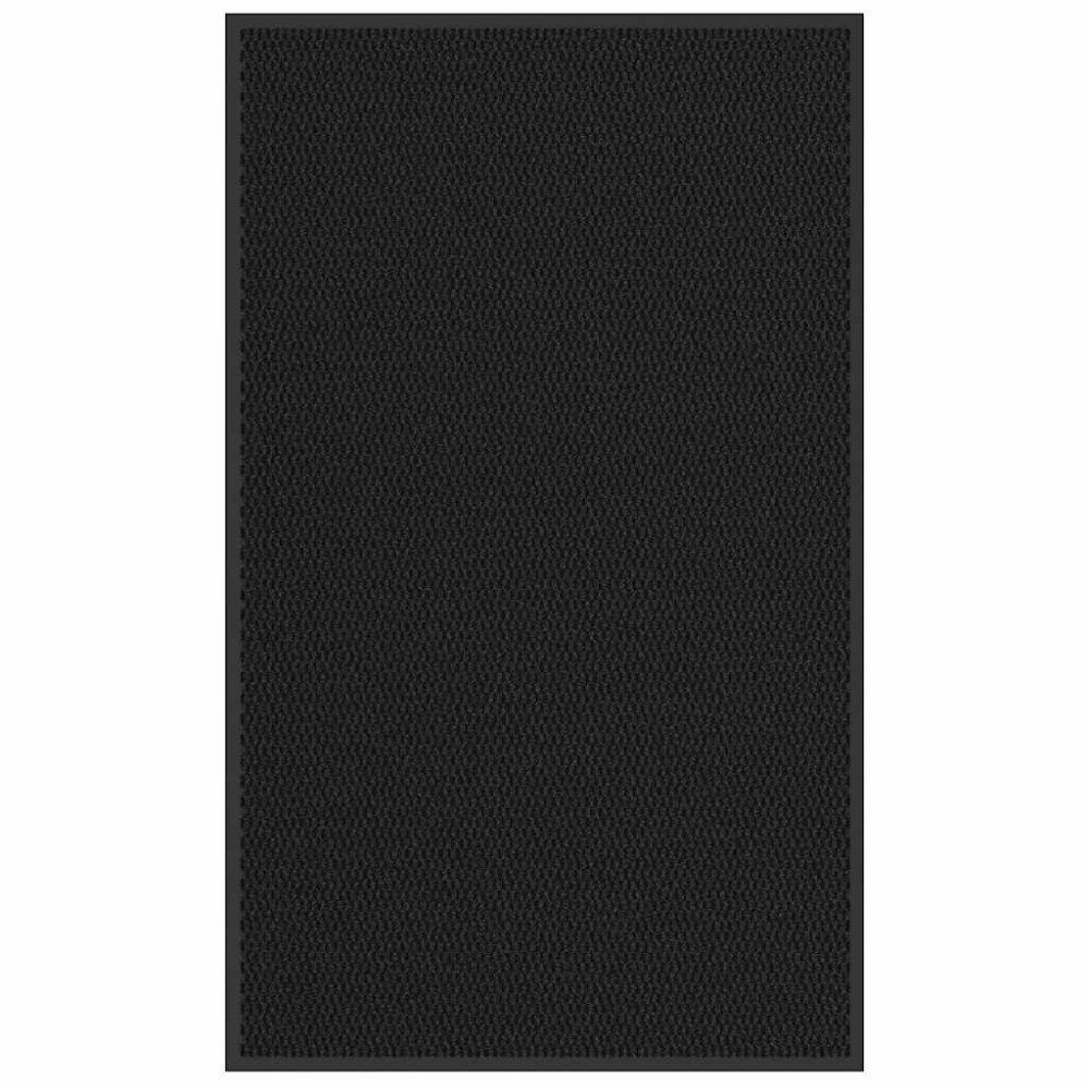 vidaXL Dörrmatta svart 90x150 cm