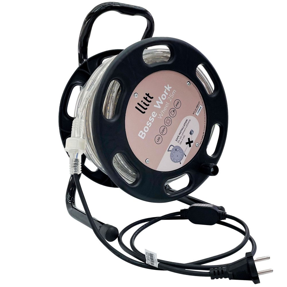 Llitt Bosse Work Wheel Ledstrip arbetsbelysning 25m IP65 4000K 200W 20000lm
