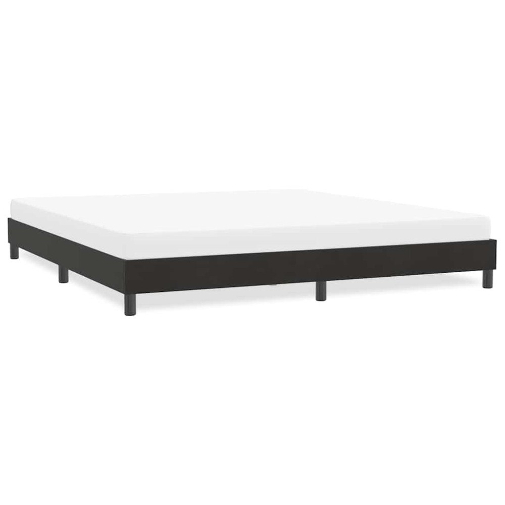 vidaXL Sängram utan madrass svart 180x220 cm sammet