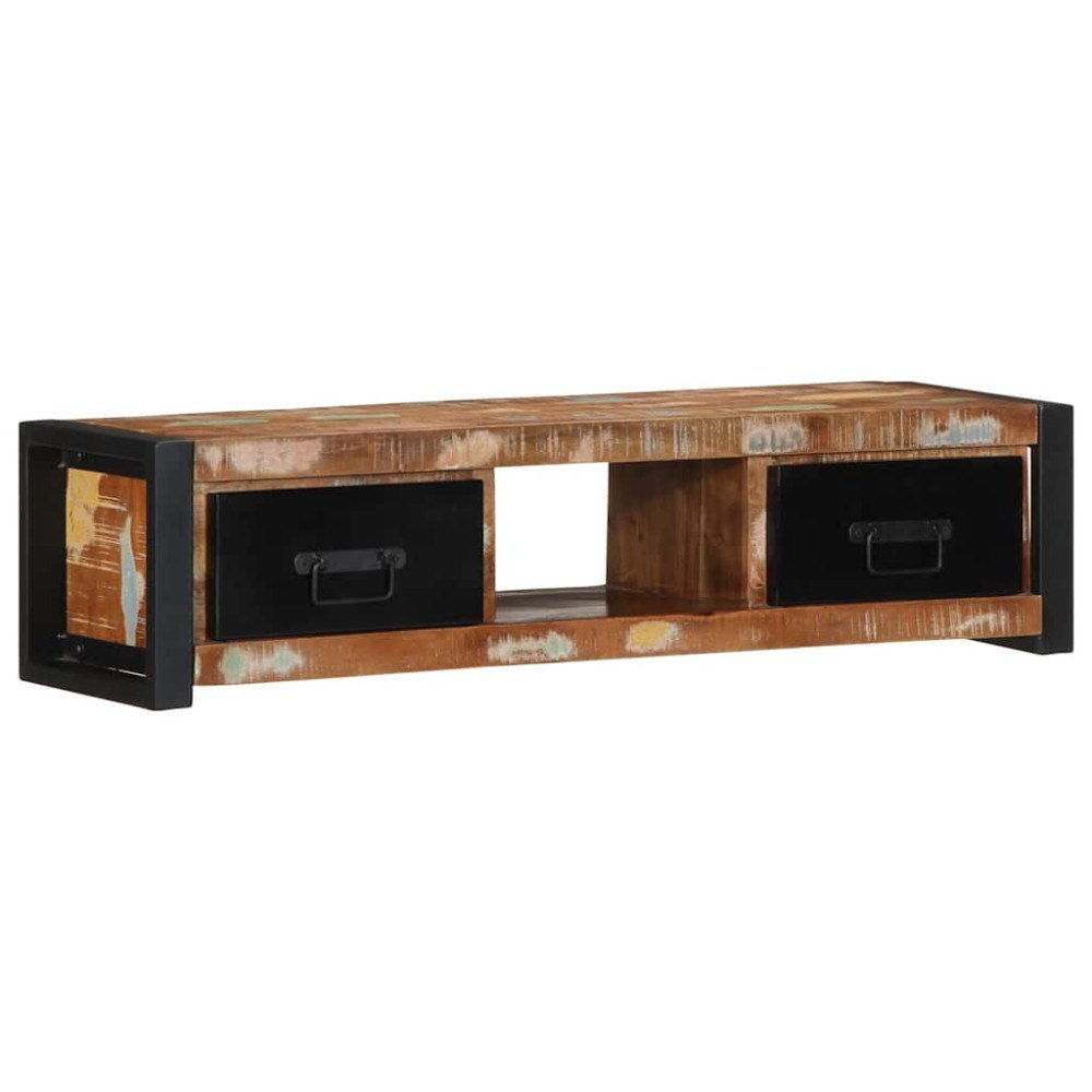 vidaXL Tv-bänk 100x30x25 cm massivt återvunnet trä