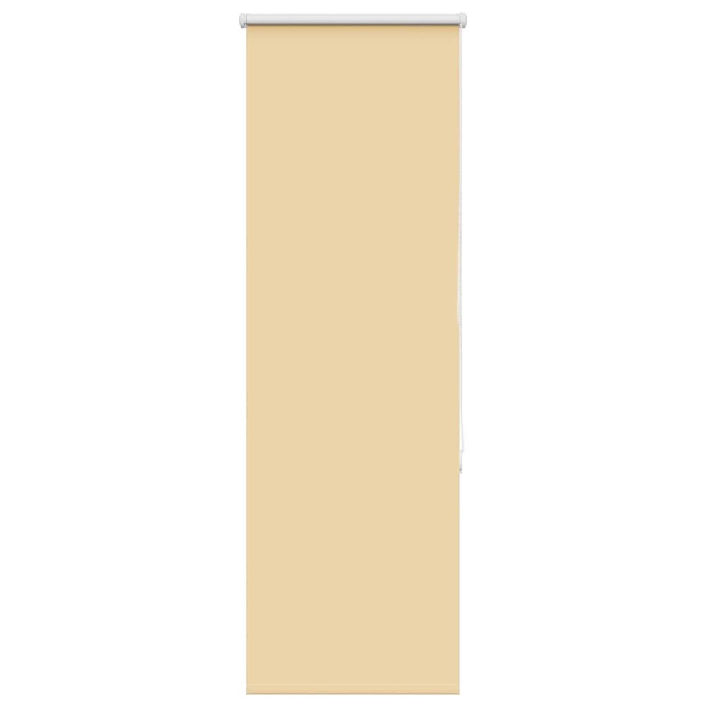 vidaXL Rullgardin mörkläggningsbeige 40x130 cm tyg bredd 35,7 cm