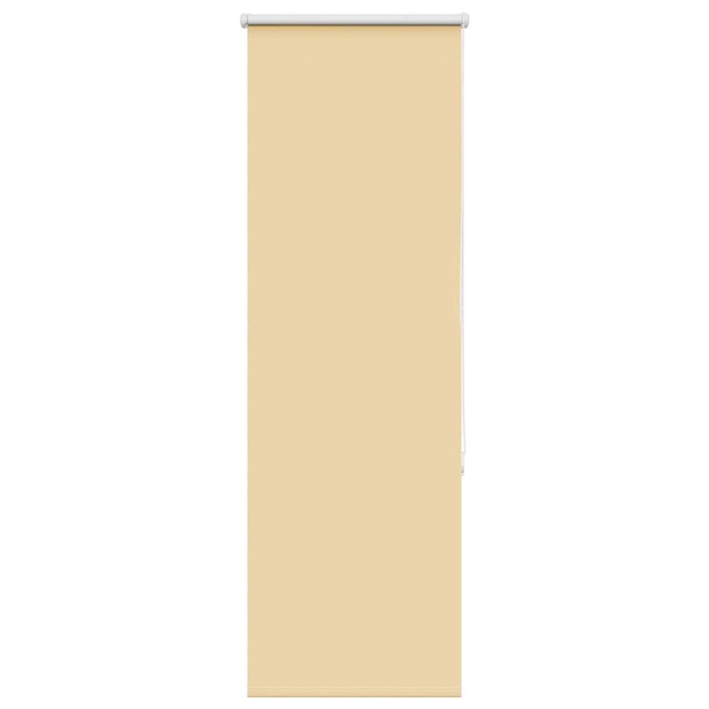 vidaXL Rullgardin mörkläggningsbar beige 55x130 cm tyg bredd 50,7 cm