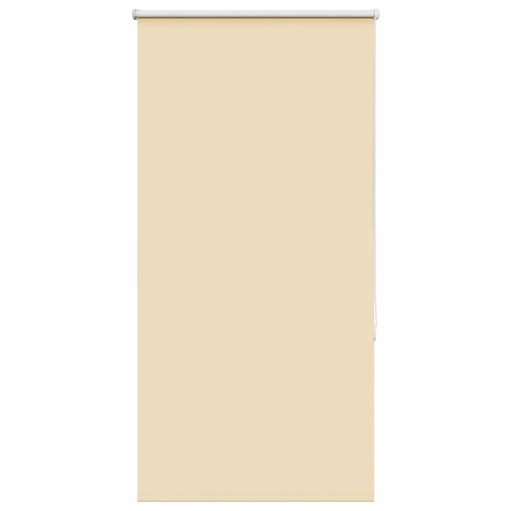 vidaXL Rullgardin mörkläggningsbeige 70x130 cm tyg bredd 65,7 cm