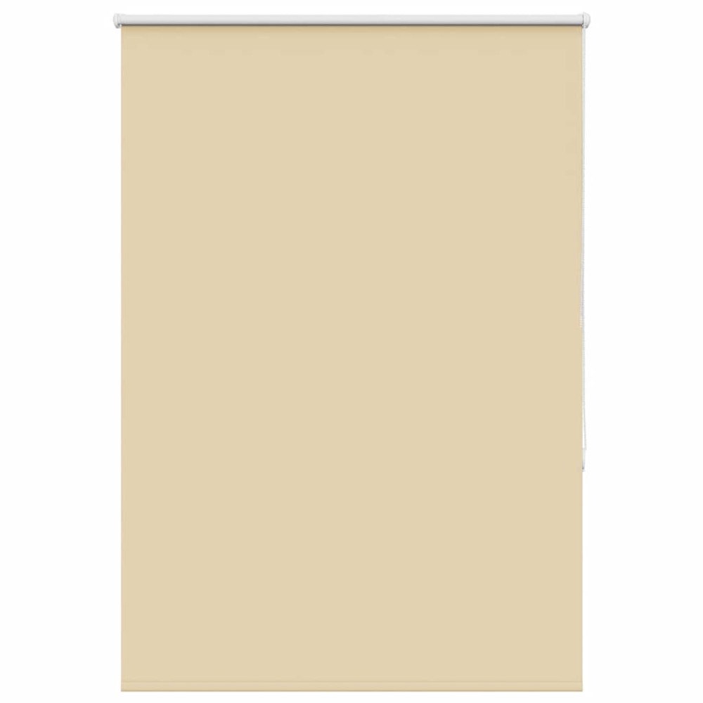 vidaXL Rullgardin mörkläggningsbeige 100x130 cm tyg bredd 95,7 cm