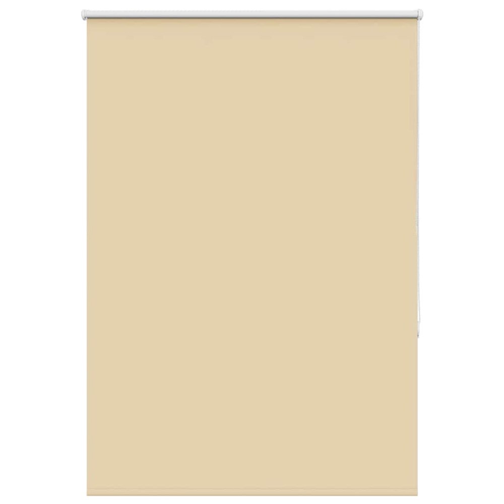 vidaXL Rullgardin mörkläggningsbar beige 115x130 cm tyg bredd 110,7 cm