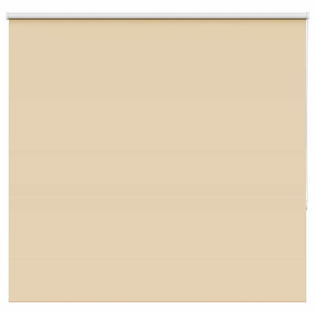 vidaXL Rullgardin mörkläggningsbeige 145x130 cm tyg bredd 141,6 cm