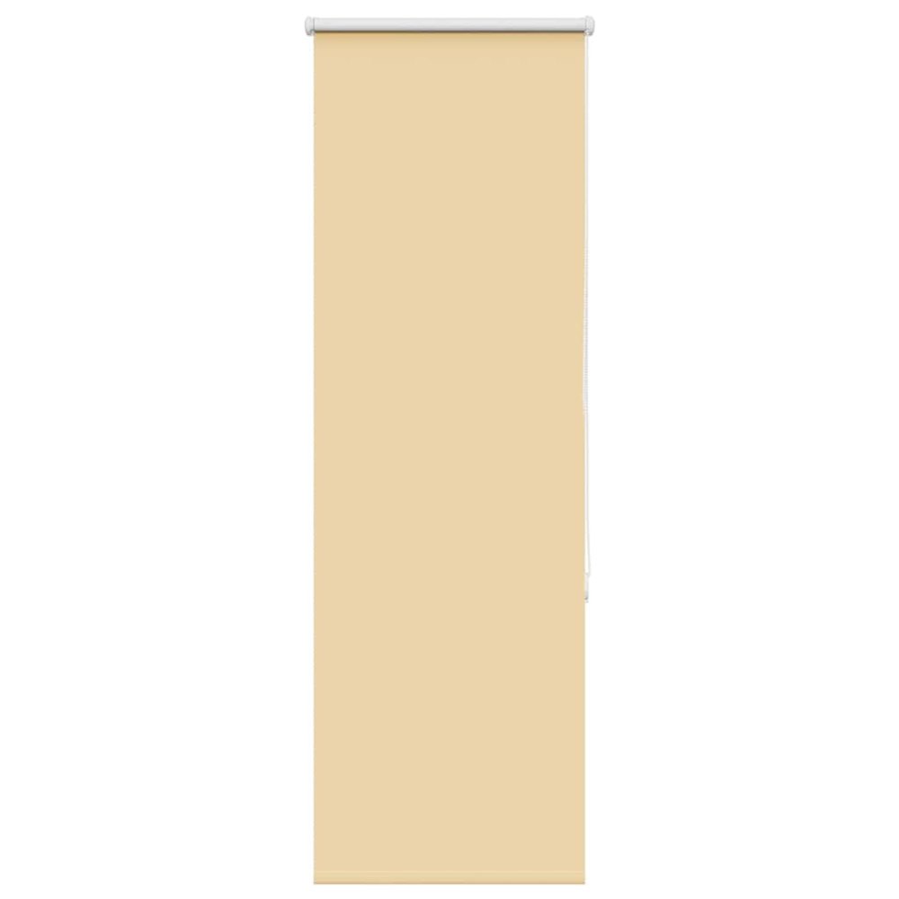 vidaXL Rullgardin mörkläggningsbeige 45x150 cm tyg bredd 40,7 cm