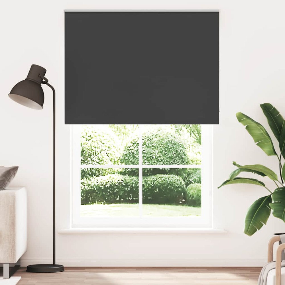 vidaXL Rullgardin mörkläggning svart 160x230 cm tyg bredd 156,6 cm