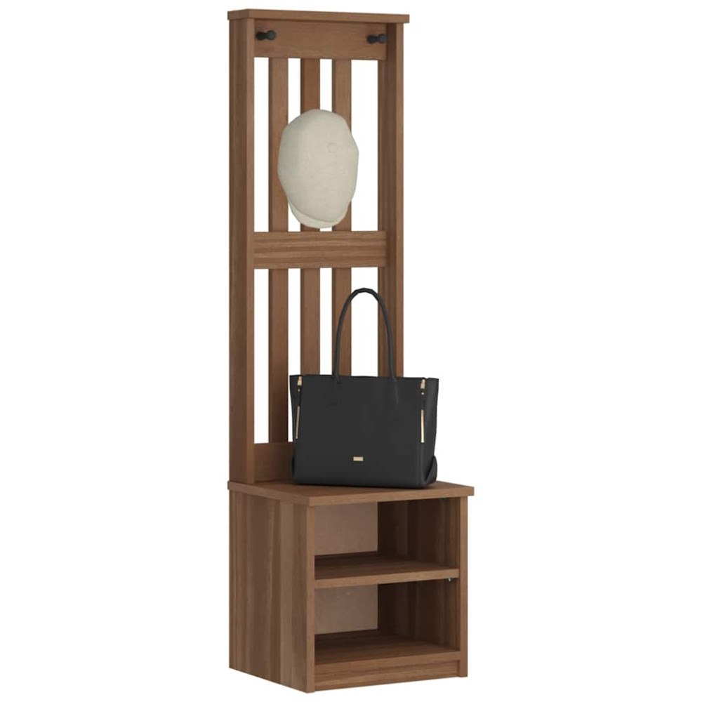 vidaXL Hallgran "SANDNES" 45x40x159,5 cm massiv trä furu