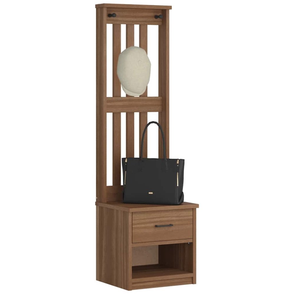 vidaXL Hallgran "SANDNES" 45x40x159,5 cm massiv trä furu