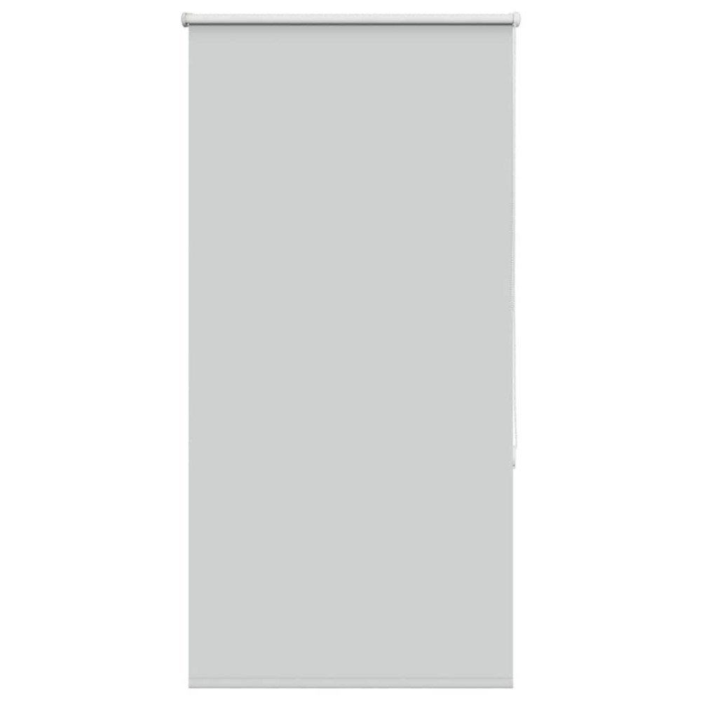 vidaXL Rullgardin mörkläggning ljusgrå 65x130 cm tyg bredd 60,7 cm