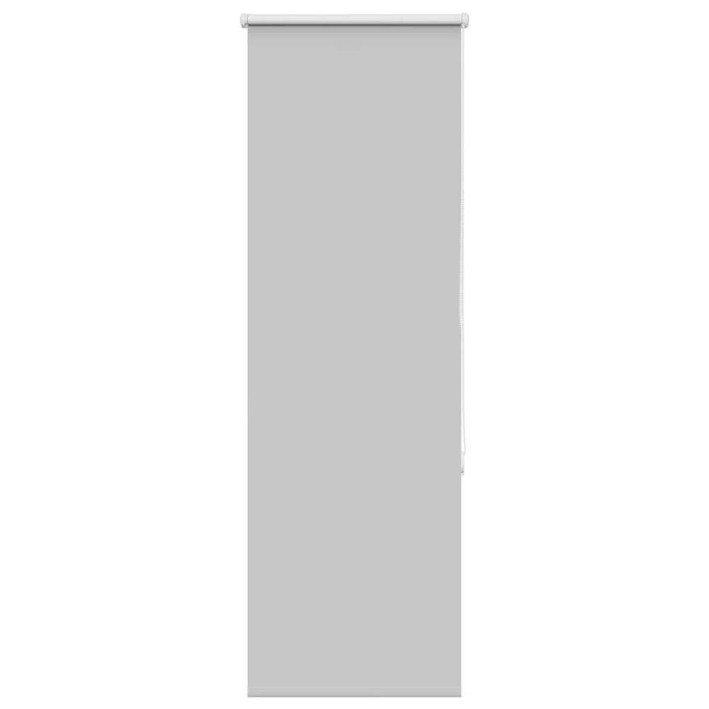 vidaXL Rullgardin mörkläggning ljusgrå 45x175 cm tygbredd 40,7 cm
