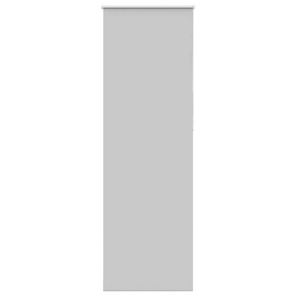 vidaXL Rullgardin mörkläggning ljusgrå 65x230 cm tyg bredd 60,7 cm