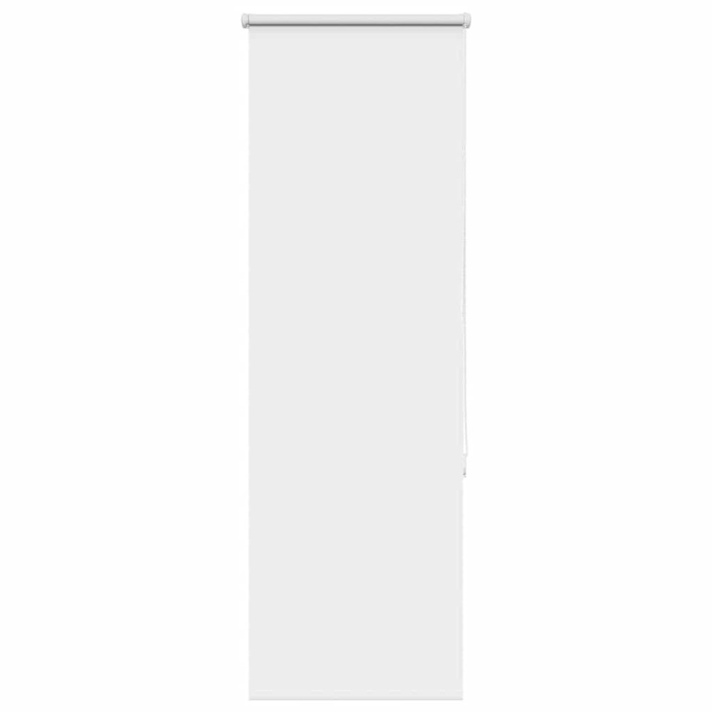 vidaXL Rullgardin mörkläggning vit 45x150 cm tyg bredd 40,7 cm