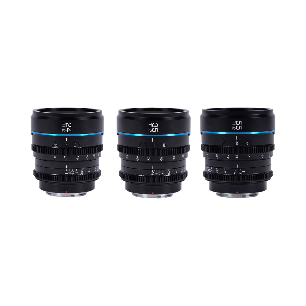 SIRUI Sirui Cine Lens Nightwalker S35 Kit 24/35/55mm T1.2 E-Mount Black