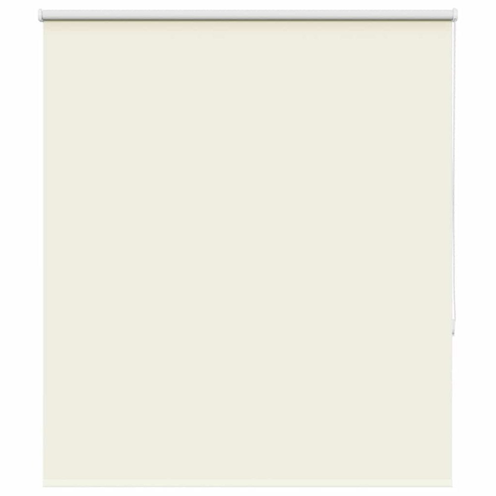 vidaXL Rullgardin mörkläggning naturvit 130x150 cm tygbredd 126,6 cm
