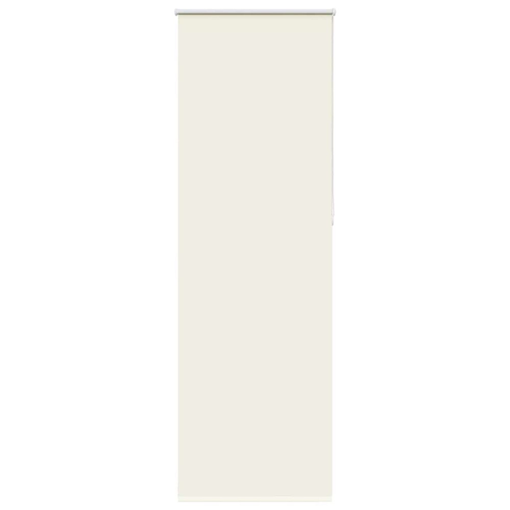 vidaXL Rullgardin mörkläggning naturvit 65x210 cm tyg bredd 60,7 cm