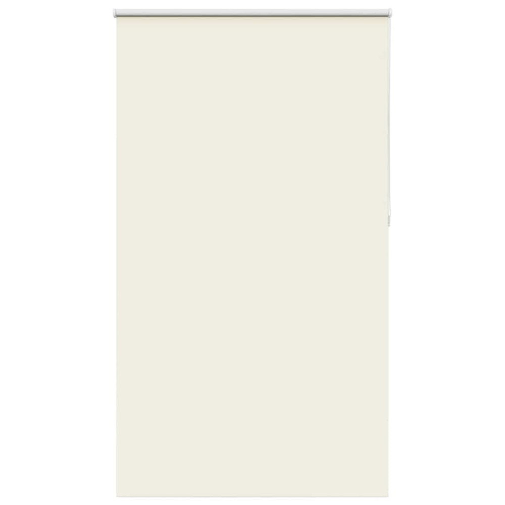 vidaXL Rullgardin mörkläggning naturvit 130x210 cm tygbredd 126,6 cm