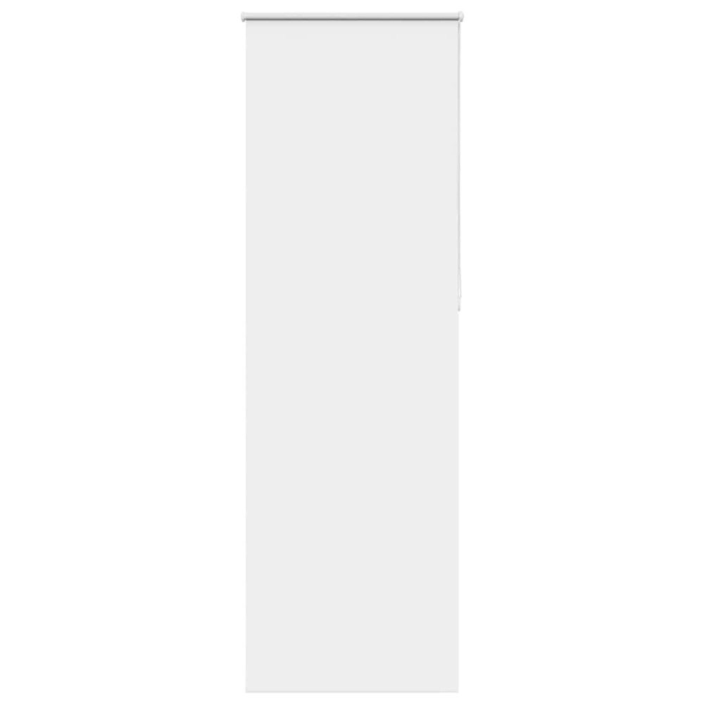 vidaXL Rullgardin mörkläggning vit 75x230 cm tyg bredd 70,7 cm