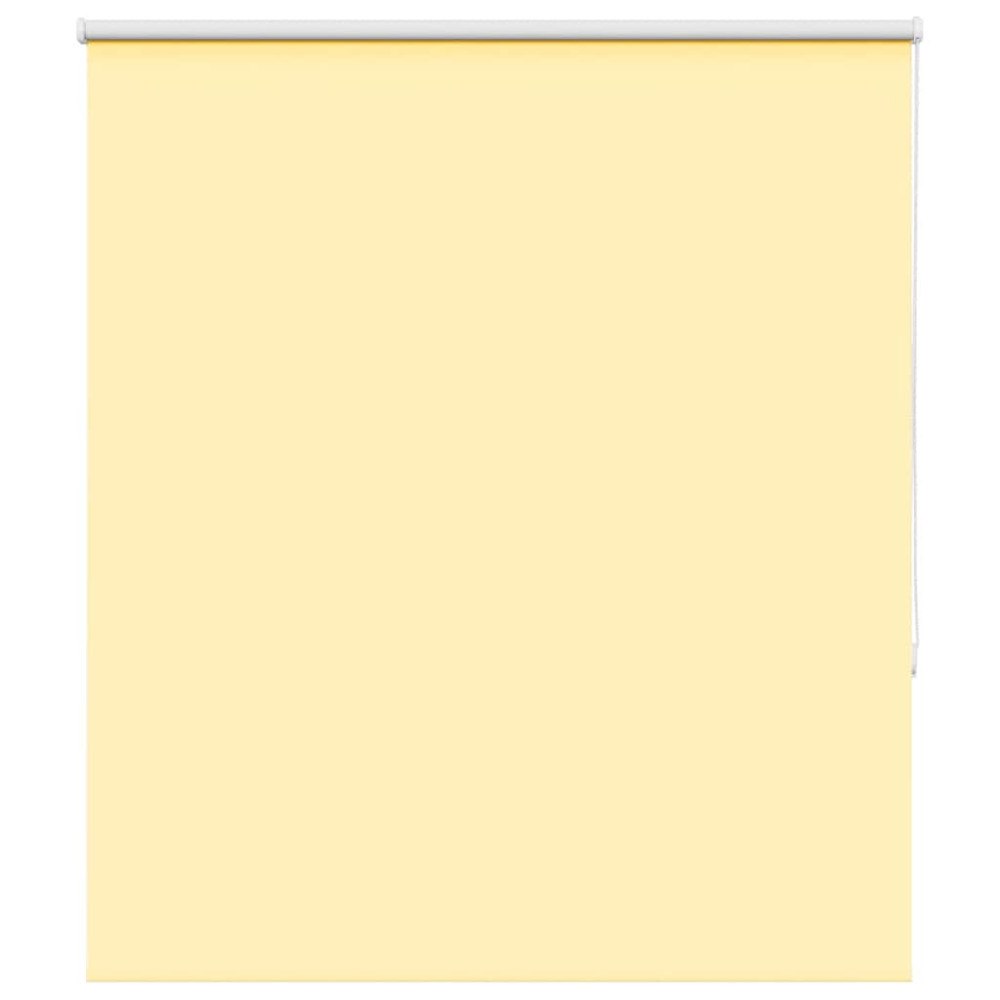 vidaXL Rullgardin mörkläggningsgul 125x175 cm tygbredd 121,6 cm