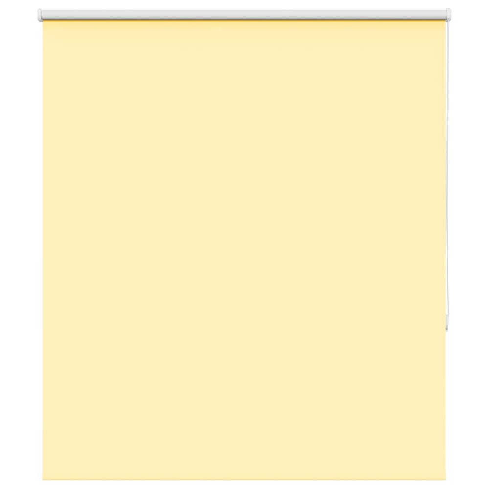 vidaXL Rullgardin mörkläggningsgul 140x175 cm tyg bredd 136,6 cm