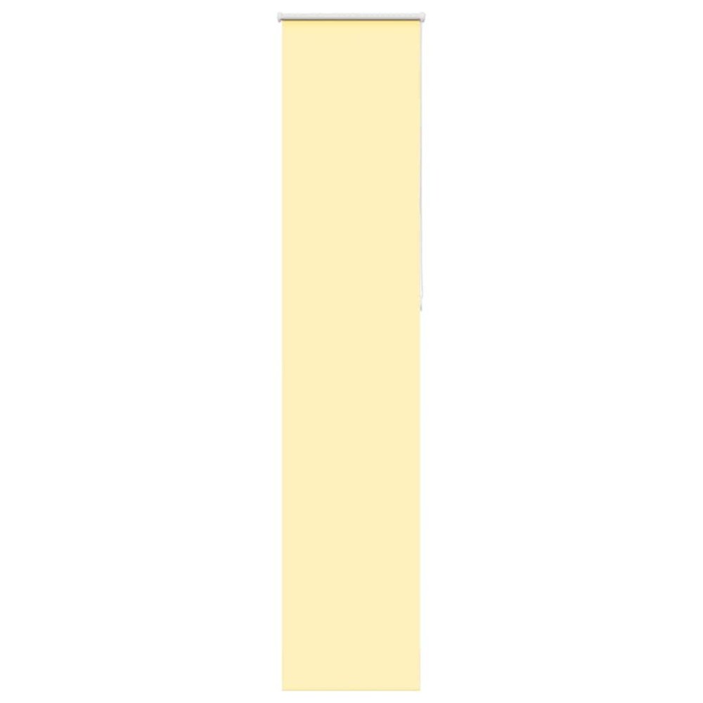 vidaXL Rullgardin mörkläggningsgul 55x210 cm tygbredd 50,7 cm