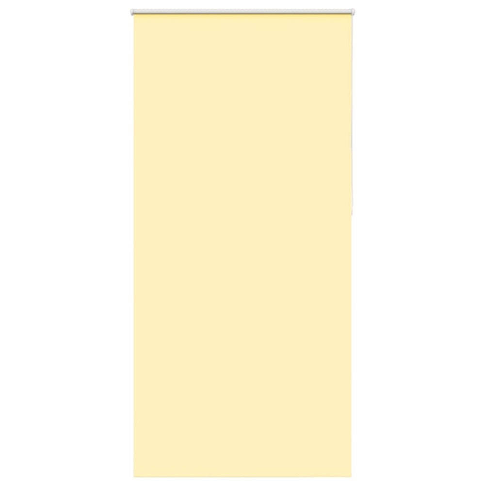 vidaXL Rullgardin mörkläggningsgul 100x210 cm tygbredd 95,7 cm