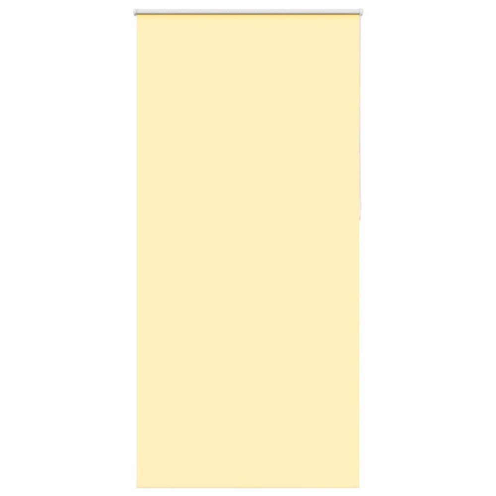 vidaXL Rullgardin mörkläggningsgul 115x210 cm tyg bredd 110,7 cm