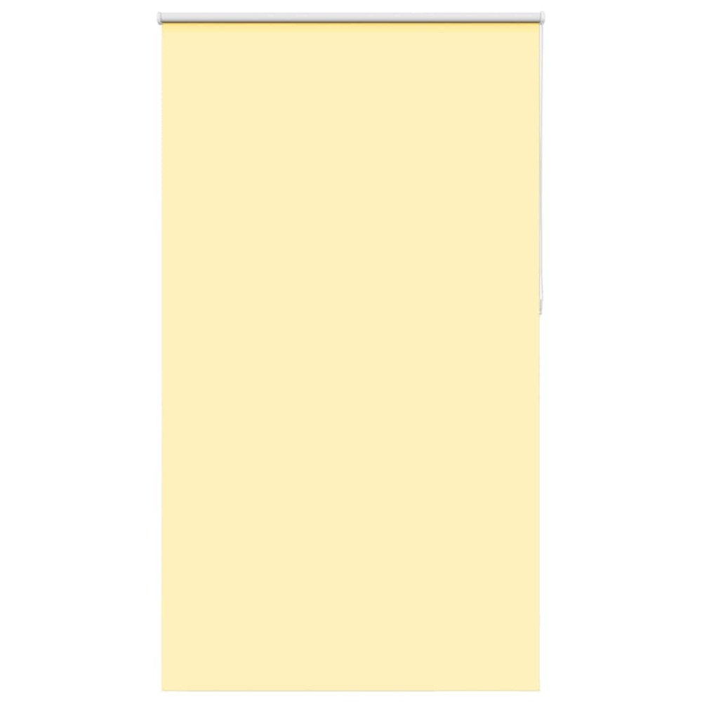 vidaXL Rullgardin mörkläggningsgul 120x210 cm tyg bredd 116,6 cm