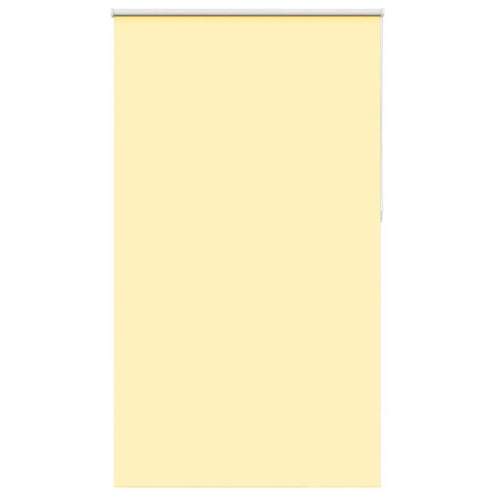 vidaXL Rullgardin mörkläggningsgul 130x210 cm tygbredd 126,6 cm