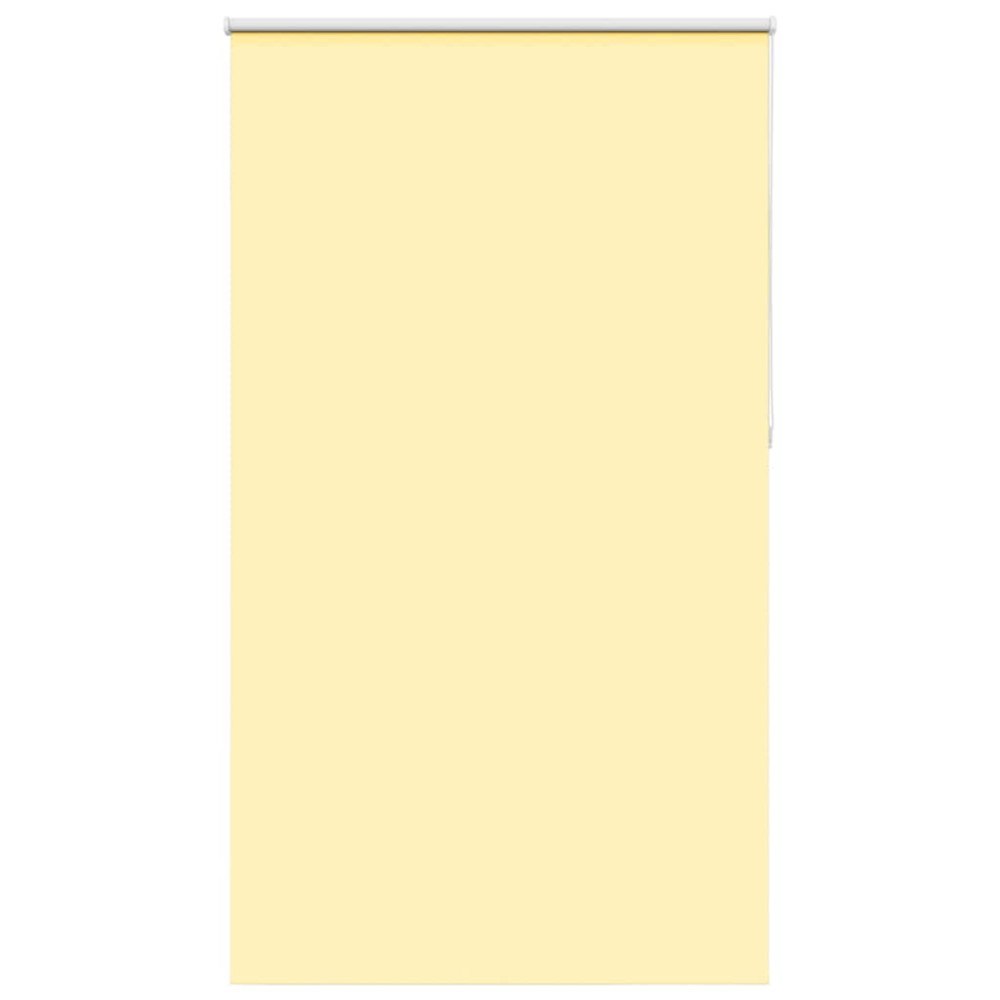 vidaXL Rullgardin mörkläggningsgul 135x210 cm tyg bredd 131,6 cm