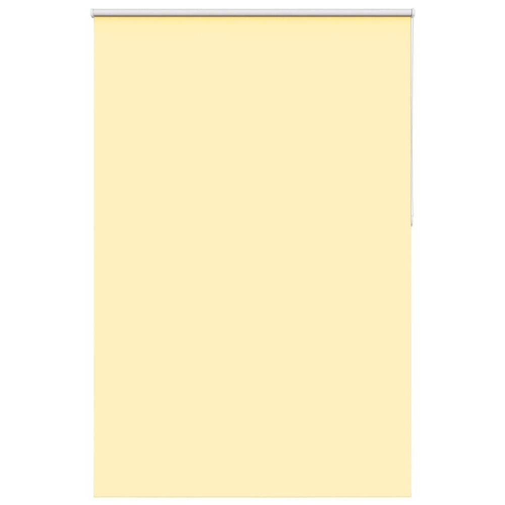vidaXL Rullgardin mörkläggningsgul 145x210 cm tygbredd 141,6 cm