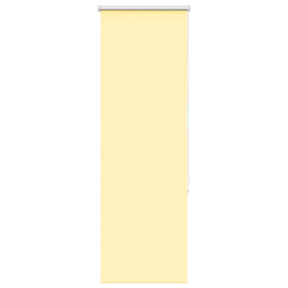 vidaXL Rullgardin mörkläggningsgul 50x130 cm tyg bredd 45,7 cm