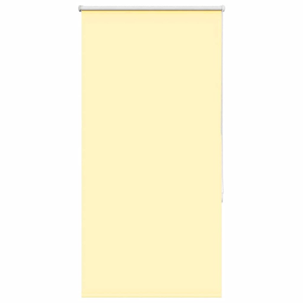 vidaXL Rullgardin mörkläggningsgul 75x130 cm tyg bredd 70,7 cm