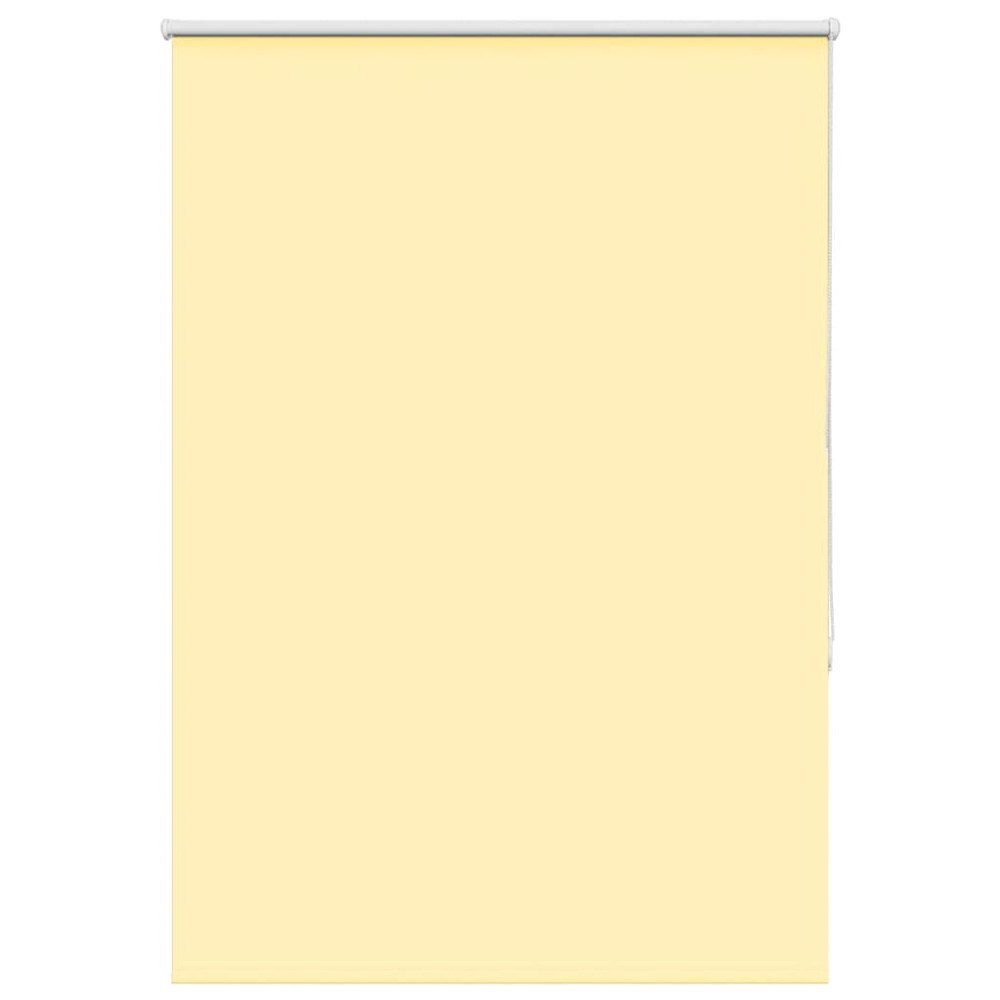 vidaXL Rullgardin mörkläggningsgul 105x130 cm tyg bredd 100,7 cm