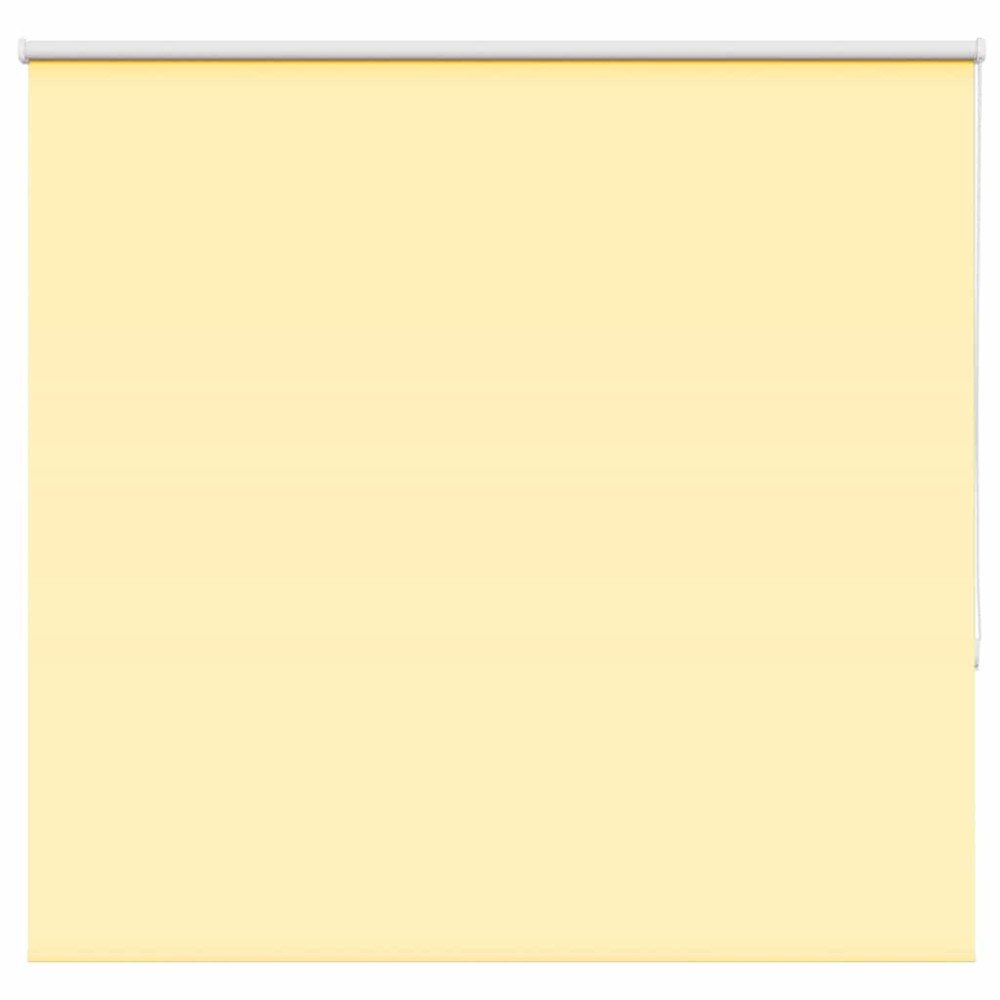 vidaXL Rullgardin mörkläggningsgul 145x130 cm tyg bredd 141,6 cm