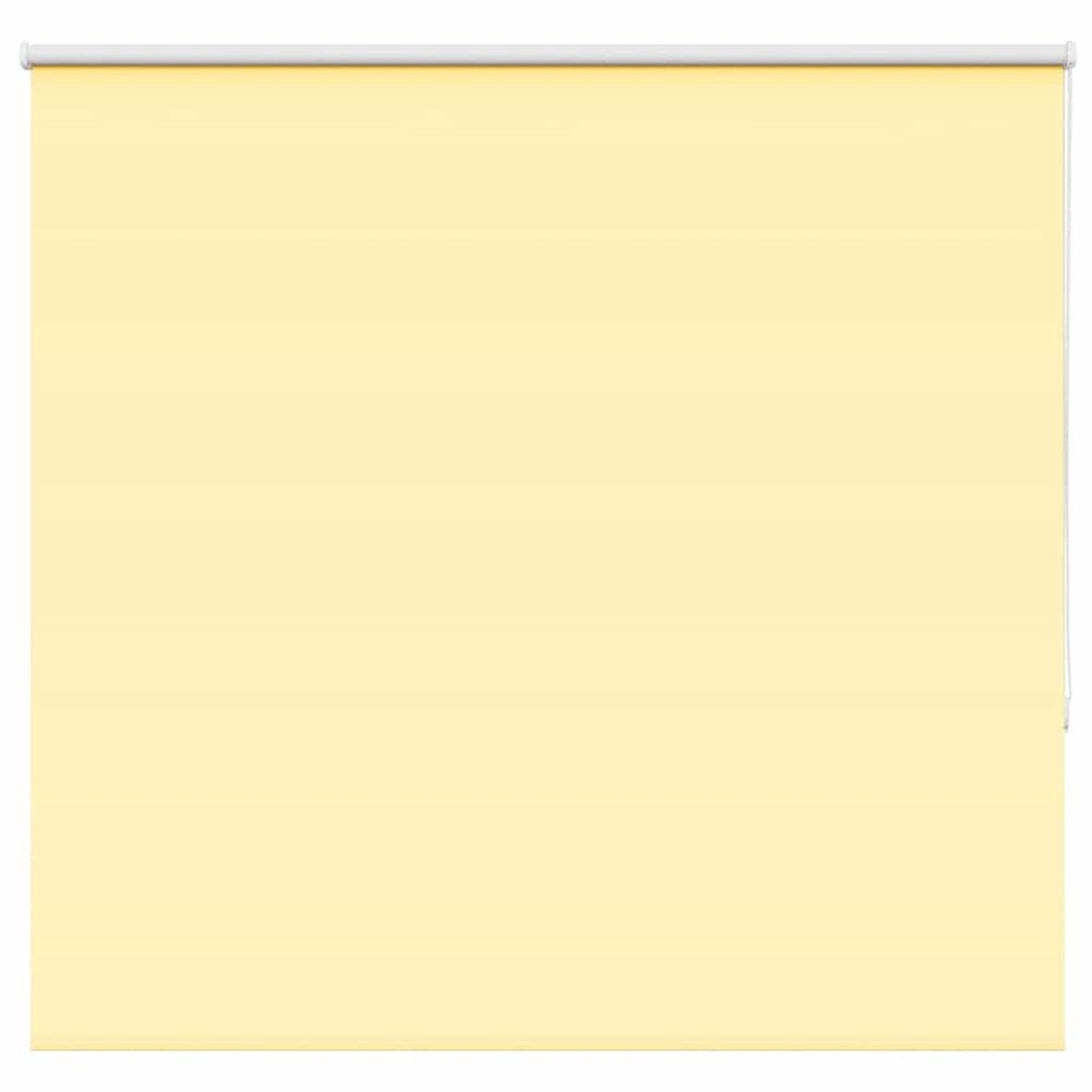 vidaXL Rullgardin mörkläggningsgul 165x130 cm tyg bredd 161,6 cm